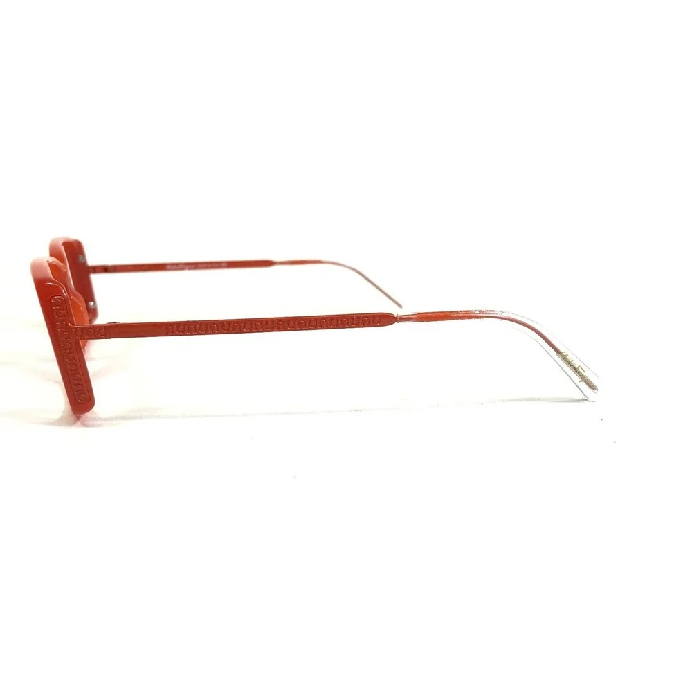 Salvatore Ferragamo Eyeglasses Frames 2608 407 Orange Square Full Rim 52-15-130